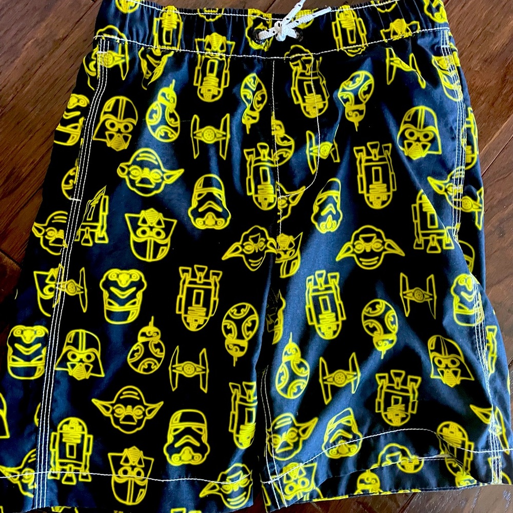 Star Wars Darth Vader Yoda Swim Trunks Size Large